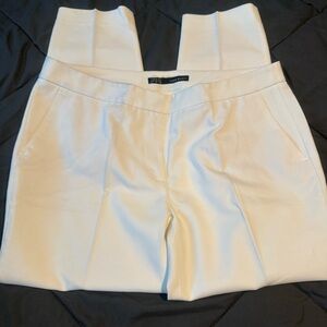 Zara White Trousers Minimalist Design